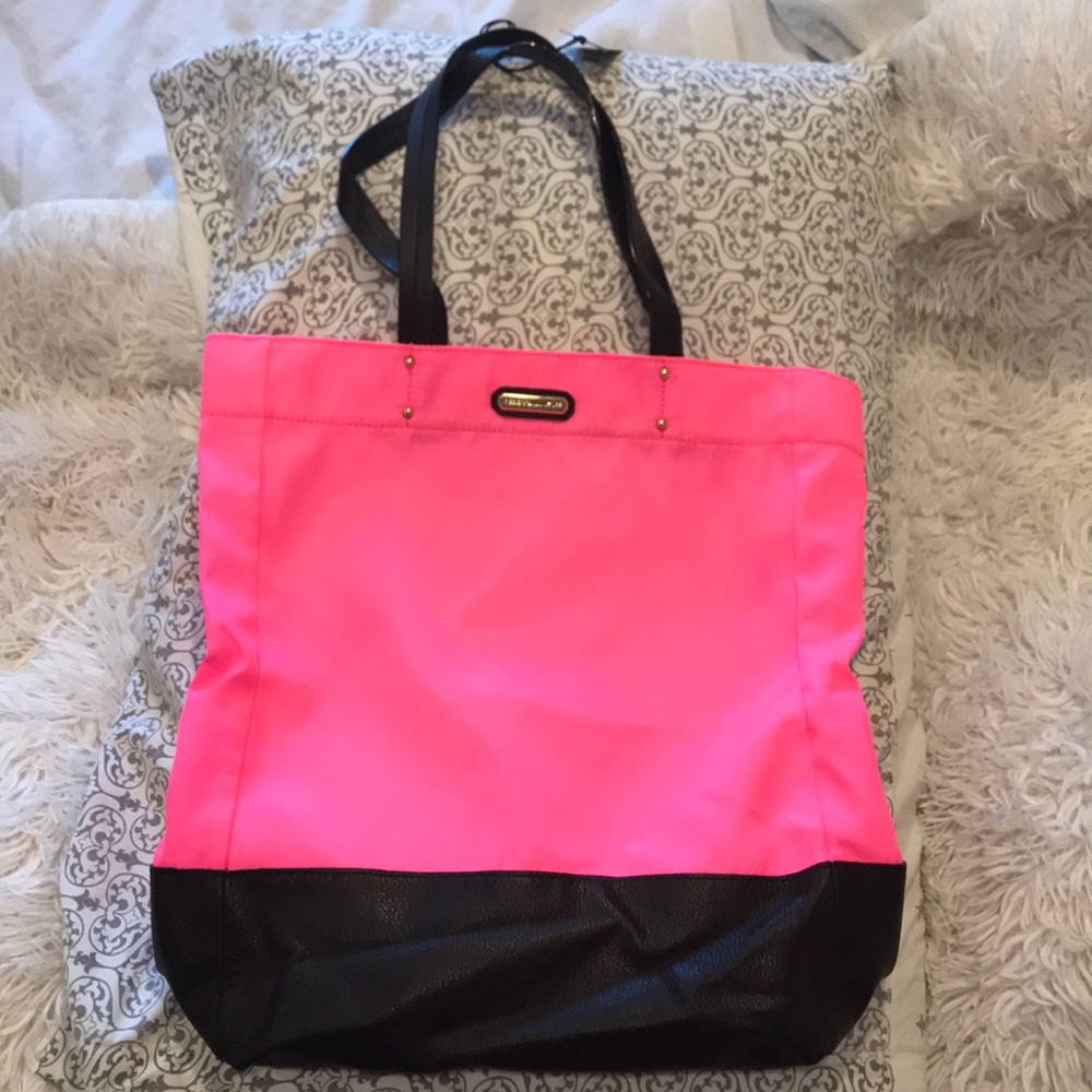 Authentic Rebecca Minkoff toki tote neon pink